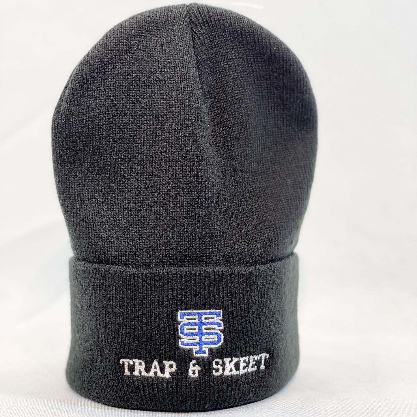 KNIT ROLLED TRAP&SKEET HAT BLACK