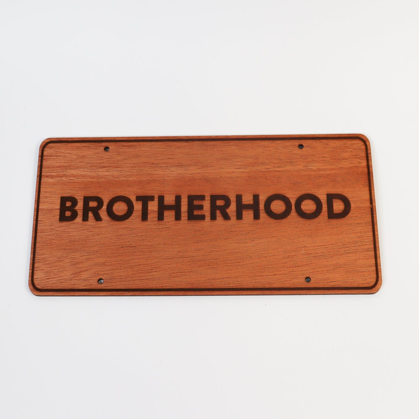 WOODCHUCK BROTHERHOOD LICENSE PLATE