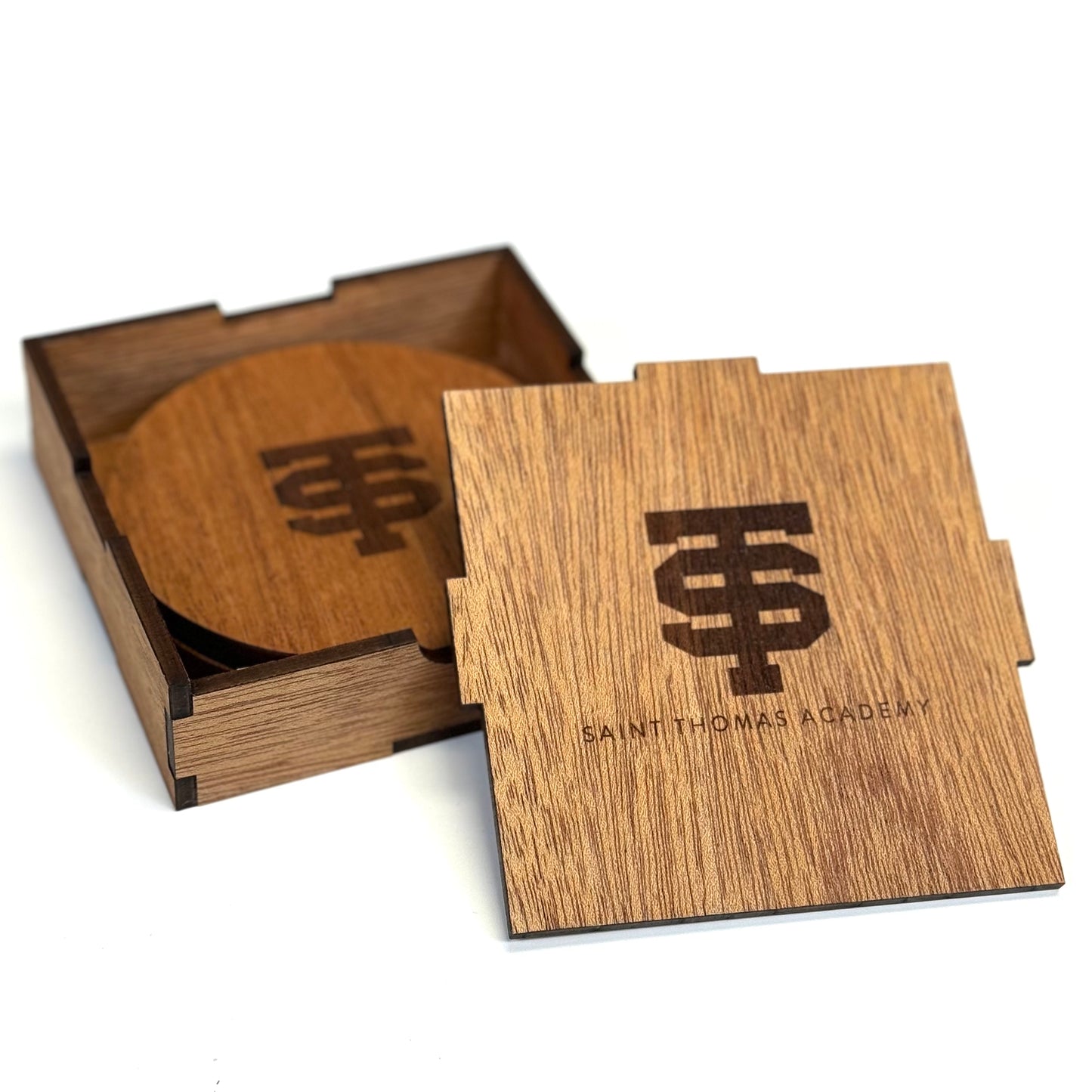 WOODCHUCK COASTER SET IN BOX