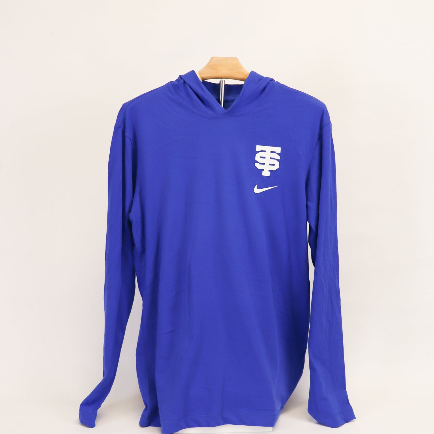 NIKE DRI-FIT LS HOODIE ROYAL