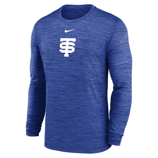 NIKE LS SIDELINE CREW ROYAL HEATHER