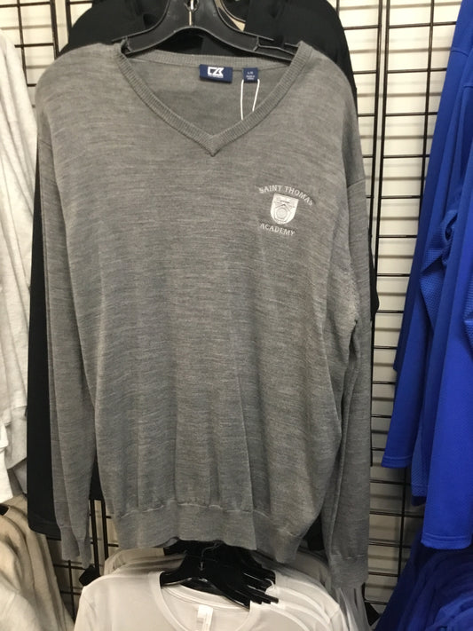 C&B DOUGLAS VNECK SWEATER GREY