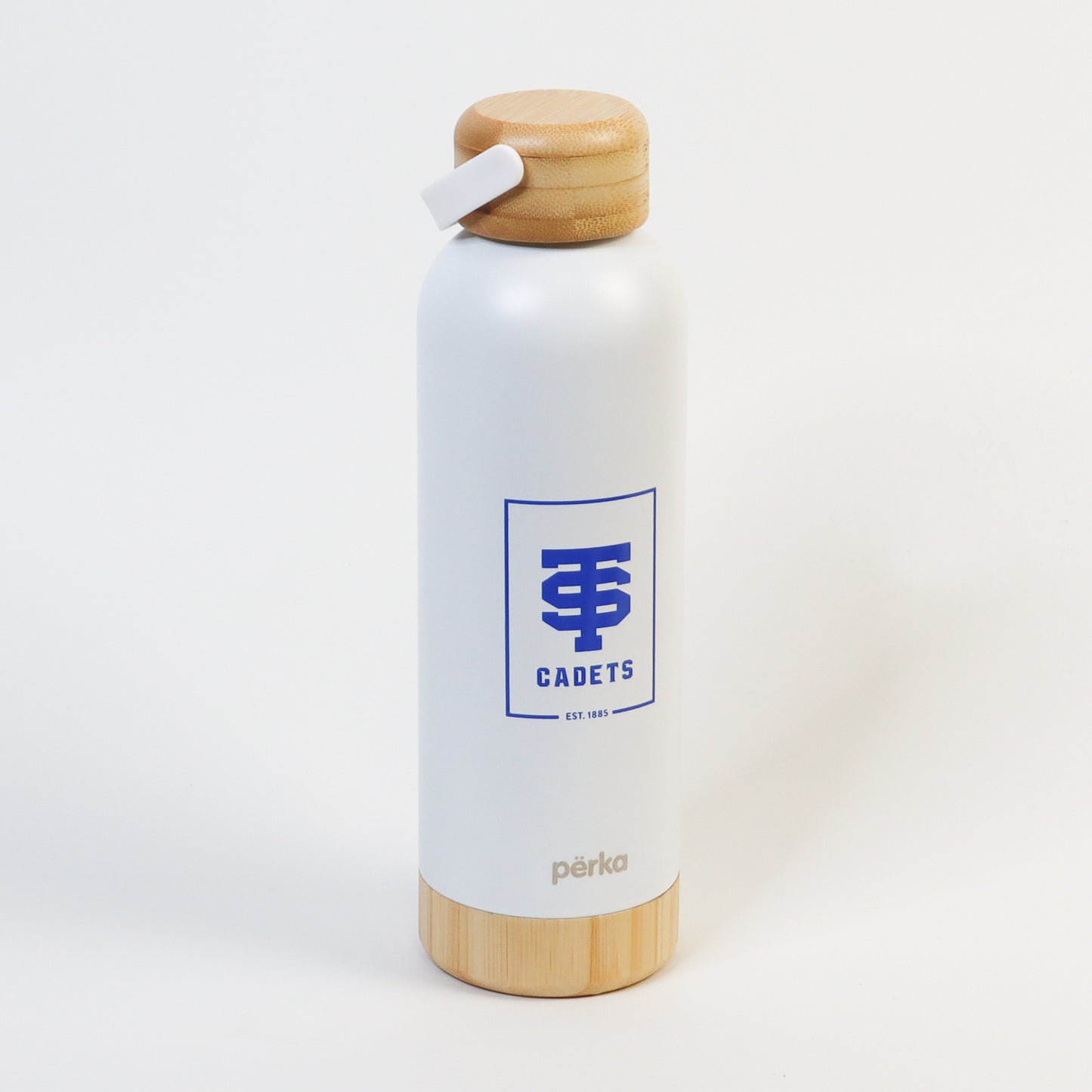 18 Oz Water Bottle White Stainless