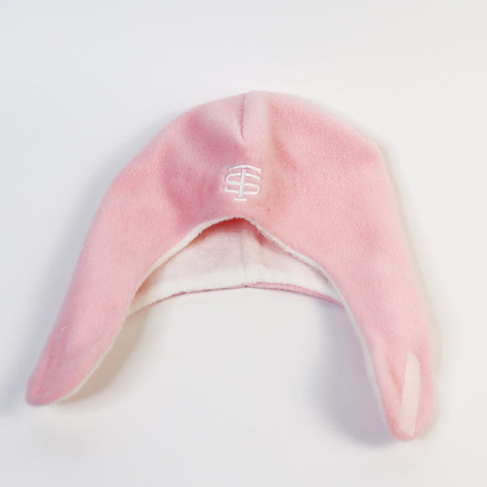 BABY FLEECE HELMET-PINK