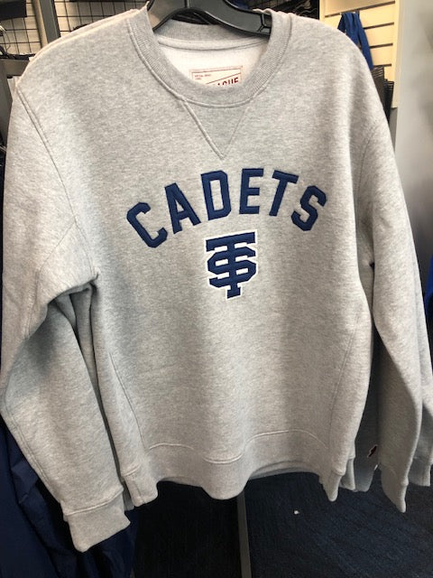 LEAGUE TACKLE JERSEY GREY CREW SWEATSHIRT